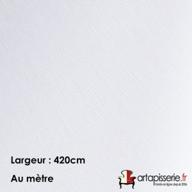 Coupon 5m - Voilage Polyester M140EC Blanc 420cm, le mètre