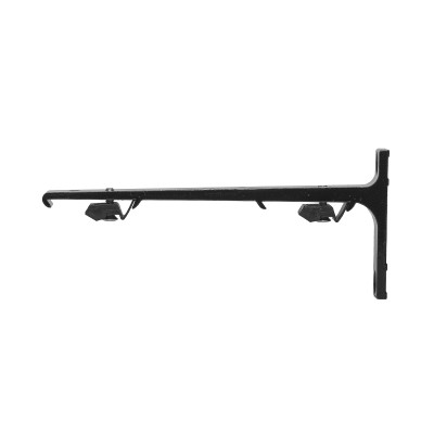 Support mural double Smart Klick aluminium 15 cm pour rail rideau DS - CS - KS - noir