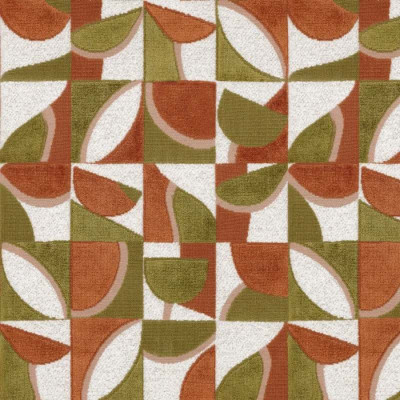 Velours Impatient terracotta olive Casamance