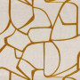 Tissu brodé Lacis ocre Casamance