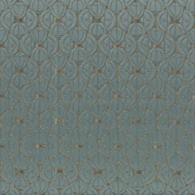 Jacquard géométrique Serlio bleu nordique Casamance