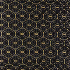 Jacquard géométrique Serlio noir Casamance