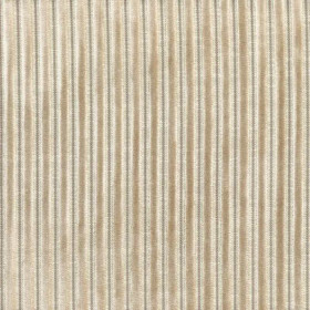 Tissu à rayures Zebu beige marron glace Casamance