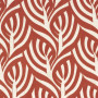 Tissu brodé Catalpa rouge Casamance