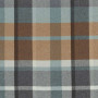 Tartan non feu Vanoise ocre bleu nordique Casamance