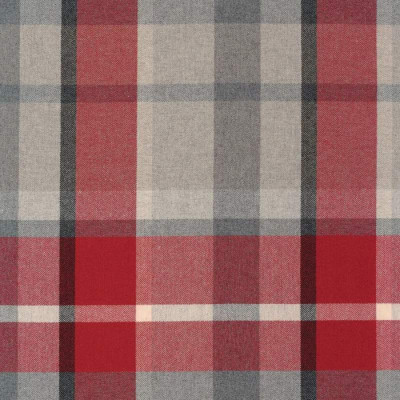 Tartan non feu Vanoise rouge carmin Casamance