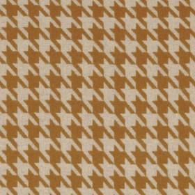 Tissu pied de coq Pacte ocre grege Casamance