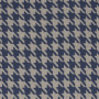 Tissu pied de coq Pacte bleu azurite beige Casamance