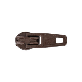 Curseur fermeture à glissière 4mm marron châtaigne 568 - Par 100