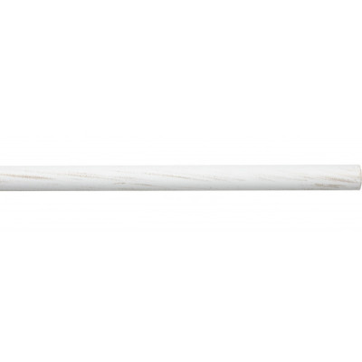 Tringle rideau Ø20 mm blanc brossé doré 250 cm