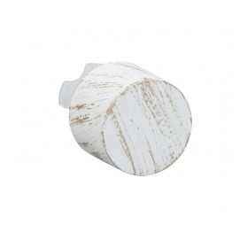 Embout bouchon Ø20 mm blanc brossé doré, lot de 2