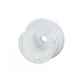 Support naissance Ø20 mm blanc brossé doré, lot de 2