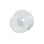 Support naissance Ø20 mm blanc brossé doré, lot de 2