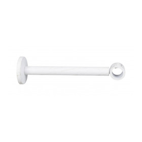 Support extensible mur Ø20 mm blanc brossé doré 195-300 mm, lot de 2