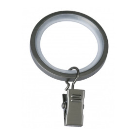 Lot De 10 Anneaux De Rideaux Avec Pince | Couleur Or Vieilli | Pour Tringle Jusqu'à 25 Mm De Diamètre | Pour Rideaux Légers à Lourds