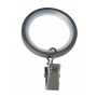 10 anneaux pince rideaux argent vieilli pour barre Ø20mm
