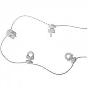 Bobine 1000 glisseurs vague 8 cm blanc pour rail rideau DS - DS XL - KS