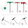 100 clous tapissier diamant aluminium Ø11mm