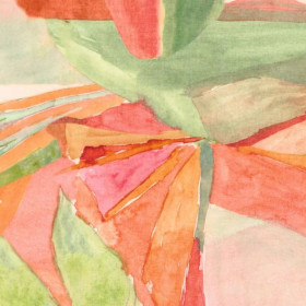 Voile Vallées Suspendues blush multicolore Casamance 295 cm