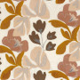Tissu brodé Ayana nude ocre Casamance