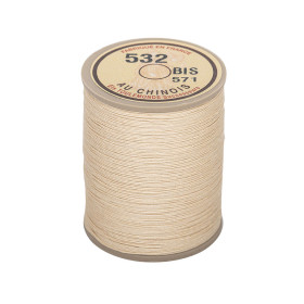 Fil de lin au chinois câblé n°532 extra glacé - écru 571