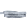 Double corde tressé 10 mm bleu gris