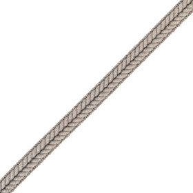 Double corde tressé 10 mm taupe