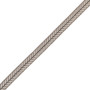 Double corde tressé 10 mm taupe