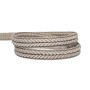 Double corde tressé 10 mm taupe