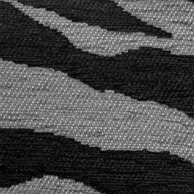 Tissu rayé Maki charbon gris Froca