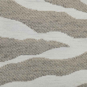 Tissu rayé Maki crème blanc Froca