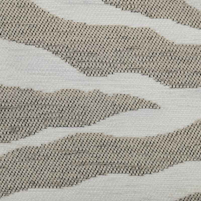 Tissu rayé Maki crème blanc Froca