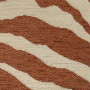 Tissu rayé Maki beige roux Froca