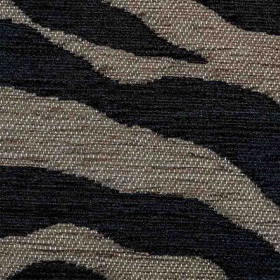 Tissu rayé Maki taupe bleu Froca