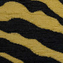 Tissu rayé Maki soleil noir Froca