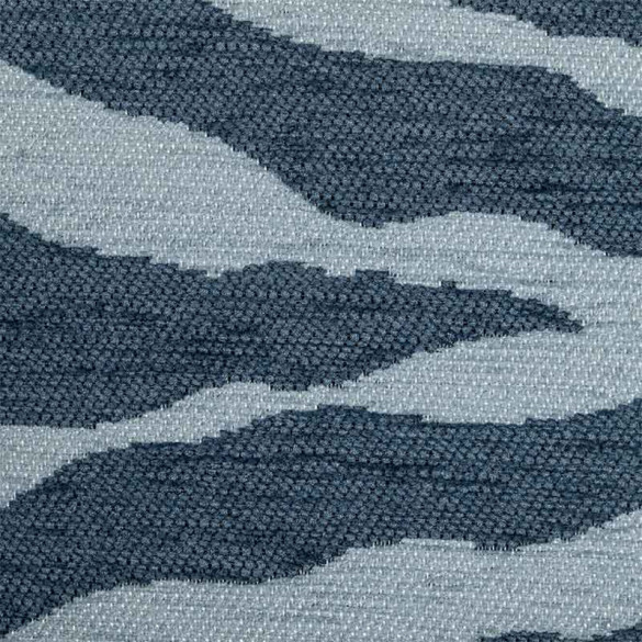 Tissu rayé Maki bleu pastel Froca