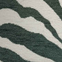 Tissu rayé Maki vert crème Froca