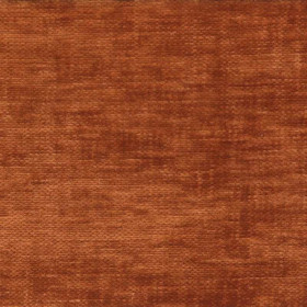 Tissu chenille Demoiselle orange brulé Casamance