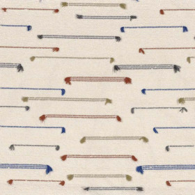Jacquard outdoor Yei bleu terracotta Casamance