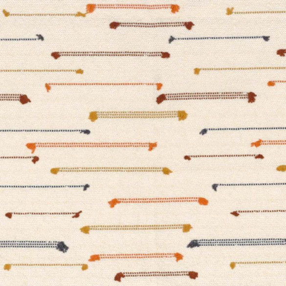 Jacquard outdoor Yei garance ocre Casamance