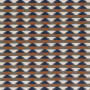 Jacquard outdoor non feu Moki bleu orange brule Casamance