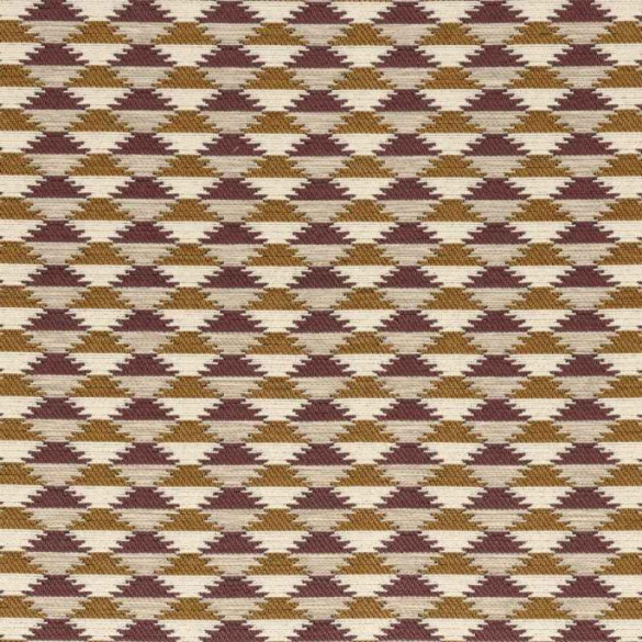 Jacquard outdoor non feu Moki ocre terracotta Casamance