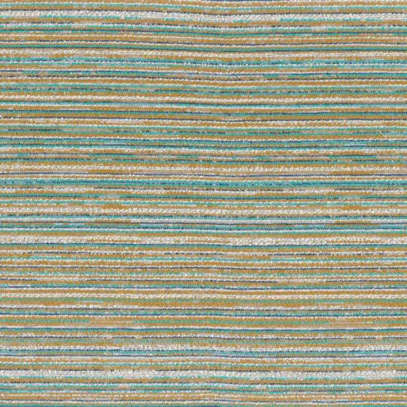 Jacquard texturé Hopi ocre turquoise Casamance