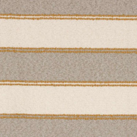 Tissu rayé Apache taupe ocre Casamance