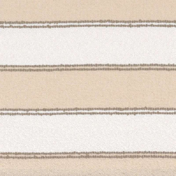 Tissu rayé Apache taupe beige Casamance