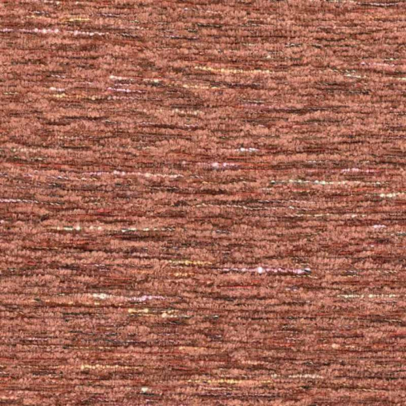 Tissu chenille Eaton terracotta Casamance