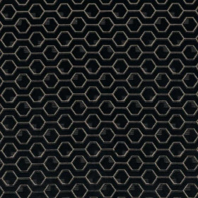 Jacquard velours Mayfair noir Casamance