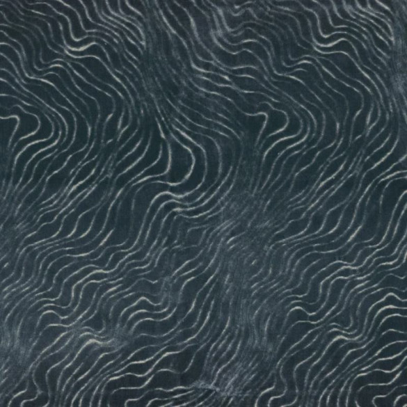 Jacquard velours Piti bleu baltique Casamance