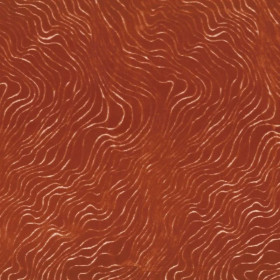 Jacquard velours Piti orange brule Casamance