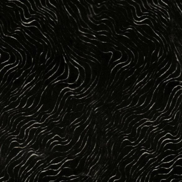 Jacquard velours Piti noir Casamance